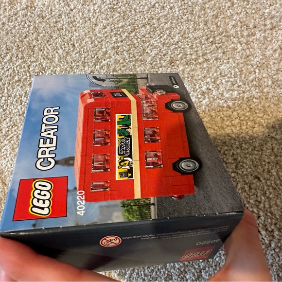 Lego Red and Black Building Set Double-Decker Bus - Picture 3 of 10